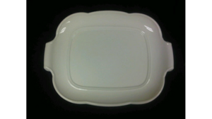 White Ceramic Rectangular Tray W/Handles 19"X14" rental Jupiter, FL