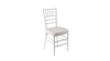White Chiavari Chair W/White Cushion rental in Jupiter, FL
