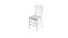 White Chiavari Chair W/White Cushion (M) rental in Jupiter, FL