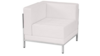 White Leather Left Corner Lounge Chair rental in Jupiter, FL