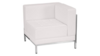 White Leather Right Corner Lounge Chair rental in Jupiter, FL