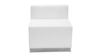 White Leather Straight Lounge Chair rental in Jupiter, FL