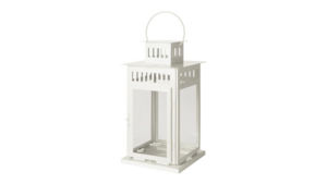 White Metal Lantern 19" X 9.5 " rental Jupiter, FL