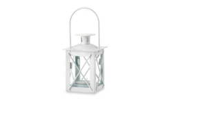White Mini Metal Lantern rental Jupiter, FL
