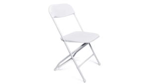 White Samsonite Folding Chair " Do Show Wear rental Jupiter, FL