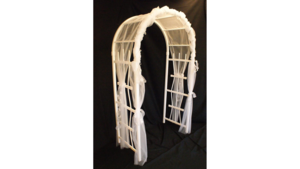 White Vinyl Arch - Decorated White/Silver Or Black rental Jupiter, FL