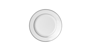 White W/Platinum Trim Salad/Dessert Plate 7.5" rental Jupiter, FL