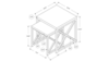 White/Chrome Square End Table - Small rental in Jupiter, FL