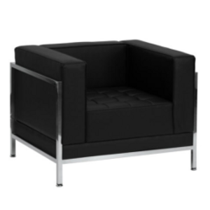 Black Leather Armchair rental Houston, TX