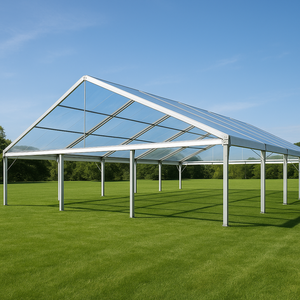 40'X60' Jumbotrac Gable End Frame Tent - Clear rental Auburn, AL