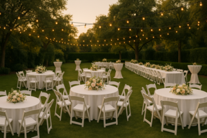 Bundle: White Resin Chair Bundle rental Salt Lake City, UT
