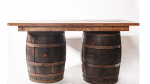 8' Whiskey Barrel Bar rental Auburn, AL