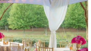 10' Leg Drape With Sash rental Auburn, AL