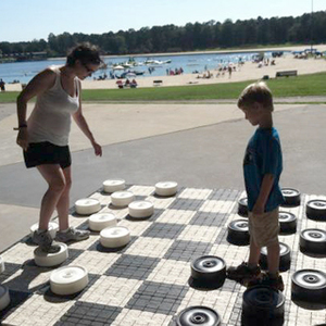 Giant Checkers Led Table rental San Diego, CA