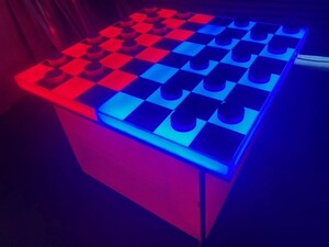 Giant Checkers Led Table rental San Diego, CA