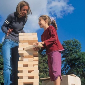 Giant Jenga Set With White Playing Table rental San Diego, CA