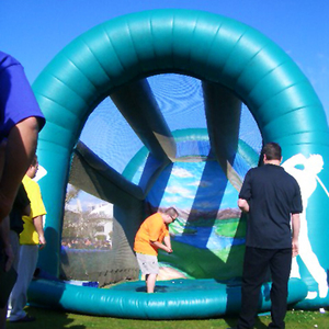 Golf Tee Up Inflatable Driving Pen. Clubs, Balls rental San Diego, CA
