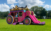 Princess Carriage Bounce House Moonwalk With Slide rental in Houston, TX