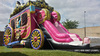 Princess Carriage Bounce House Moonwalk With Slide rental in Houston, TX