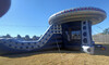 Ufo Spaceship Bounce House Moonwalk With Slide rental in Houston, TX