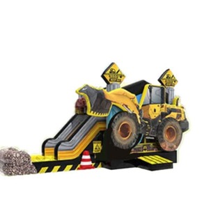 Excavator Bounce House Combo W rental Houston, TX