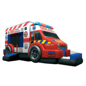 First Responders Ambulance Wet/Dry Bounce House rental Houston, TX