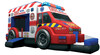 First Responders Ambulance Wet/Dry Bounce House rental in Houston, TX