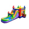 Modern Rainbow Bounce House Combo (Wet/Dry) rental in Houston, TX