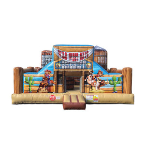 Wild West Cowboy Toddler Playland Combo Obstacle rental Houston, TX
