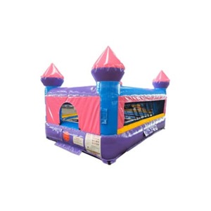 Pink And Purple Castle Tiny Indoor/Outdoor Bounce rental Houston, TX