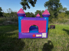 Pink And Purple Castle Tiny Indoor/Outdoor Bounce rental in Houston, TX