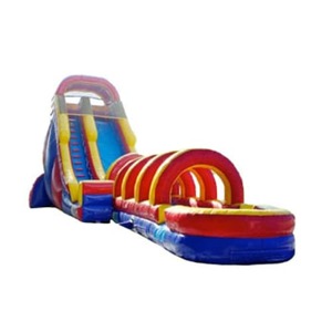 20ft Rainbow Screamer Slide W/ Slip N Slide rental Houston, TX