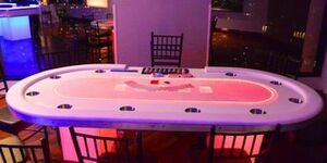 Led Light Up Poker Table rental New York, NY