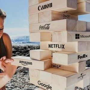 Custom Branded Jumbo Jenga rental New York, NY