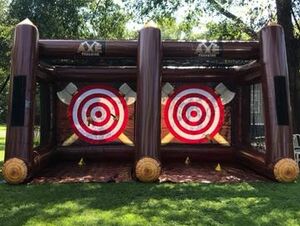 Dual Lane Inflatable Axe Throwing rental New York, NY