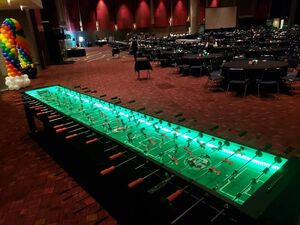 Led Sixteen Player Giant Foosball Table rental New York, NY
