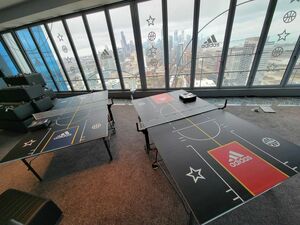Custom Branded Ping Pong Table rental New York, NY