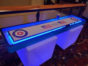 Led Table Curling rental New York, NY