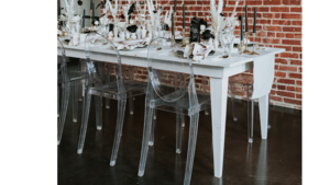 Bright White Farmhouse Table rental Central Pennsylvania, PA