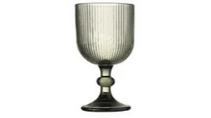 Smoked Grey Water Goblet rental Central Pennsylvania, PA