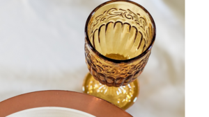 Vintage Amber Water Goblet rental Northern Virginia - Winchester - Leesburg, VA