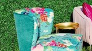 Chair - Teal Floral rental Northern Virginia - Winchester - Leesburg, VA