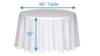 120" Round Linen Poly Standard rental in Northern Virginia - Winchester - Leesburg, VA
