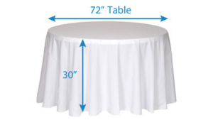 132" Round Linen Poly Standard rental Northern Virginia - Winchester - Leesburg, VA