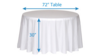 132" Round Linen Poly Standard rental in Northern Virginia - Winchester - Leesburg, VA