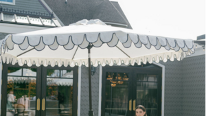 Scalloped Umbrella W Stand rental Northern Virginia - Winchester - Leesburg, VA