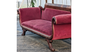 Victorian Settee - Maroon rental Northern Virginia - Winchester - Leesburg, VA