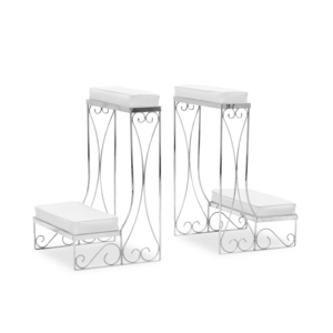 Twin Silver Kneeling Benches rental in Houston, TX