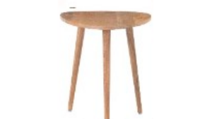 "Astrid" Natural Wood Side Table rental Frederick, MD