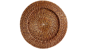 Woven Rattan Charger Plate rental Frederick, MD